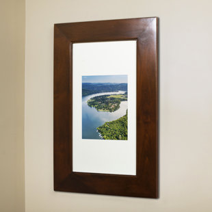 FOX HOLLOW FURNISHINGS Recessed Picture Frame Door Medicine Cabinet with 3 Adjustable Shelves