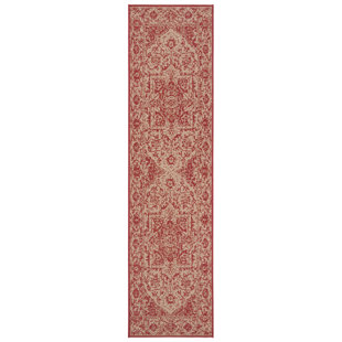 BUNGALOW ROSE Donivin Oriental Red Area Rug