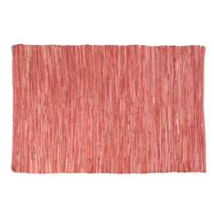 KARLA DUBOIS One-of-a-Kind Shea Hand-Woven Cotton Pink Area Rug