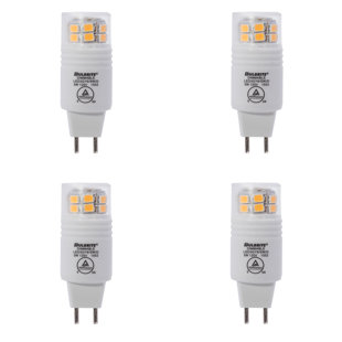 BULBRITE INDUSTRIES 20 Watt Equivalent T4 GY6.35/Bi-pin Dimmable 3000K LED Bulb (Set of 4)