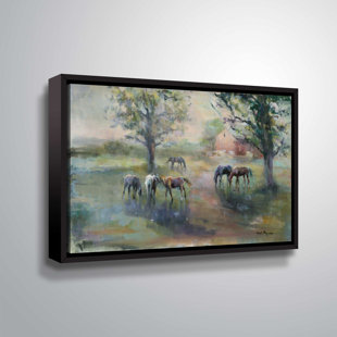 CHARLTON HOME® Havre Daybreak On The Farm On Canvas Print