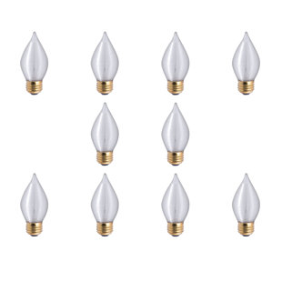 BULBRITE INDUSTRIES 25 Watt C15 E26/Medium (Standard) Dimmable Incandescent Bulb (Set of 10)
