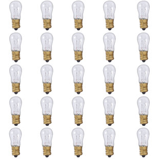 BULBRITE INDUSTRIES 6 Watt S6 E12/Candelabra Dimmable 2700K Incandescent Bulb (Set of 25)