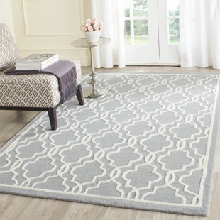 CANORA GREY Spurgeon Tufted Wool Light Grey/Ivory Rug