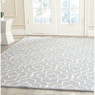 CANORA GREY Sol Hand-Tufted Light Blue/Ivory Rug