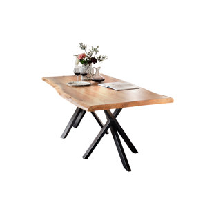 WILLISTON FORGE Sanita Solid Wood Dining Table