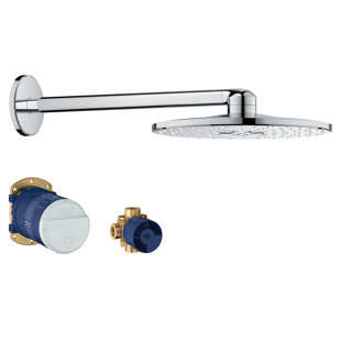 GROHE Rainshower™ Smartactive Multi Function Fixed Shower Head with SpeedClean Nozzles