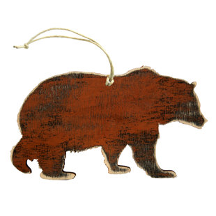 DESIGNOCRACY Wood Animals Holiday Shaped Ornament (Set of 3)