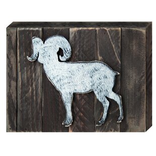 DESIGNOCRACY Vintage Wildlife Wall Hanging Goat Wall Décor