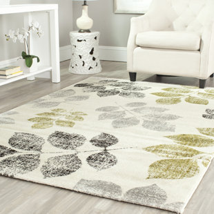 EBERN DESIGNS Shefford Hand Tufted Ivory/Green Rug