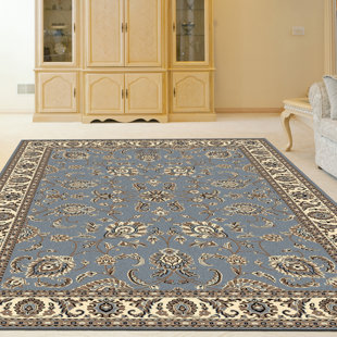 ASTORIA GRAND Weiser 1426 Traditional Oriental Gray/Blue Area Rug