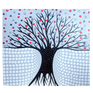 STONEAGE ARTS GLOBAL Handmade Plants & Flowers Wall Decor on Canvas