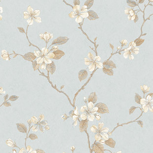 GALERIE WALLCOVERINGS Palazzo Dogwood Floral Wallpaper Roll