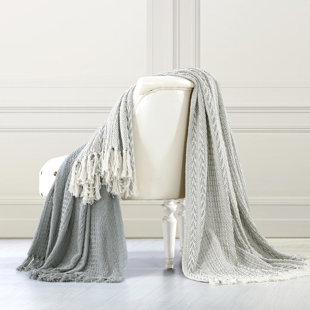 AMRAPUR OVERSEAS INC. Batik Knitted Throw Blanket