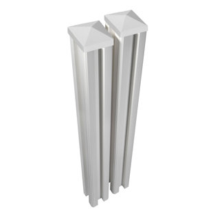 WAMBAM TRADITIONAL FENCE WamBam 6 ft H x 4.5 in W Traditional Vinyl Finishing Post (Set of 2)