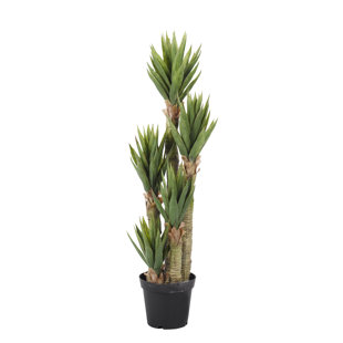 BAYOU BREEZE 48'' Faux Succulent Plant in Ceramic Planter
