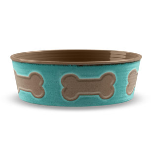 TUCKER MURPHY PET™ Chidima Bone Emboss Melamine Pet Bowl (Set of 2)