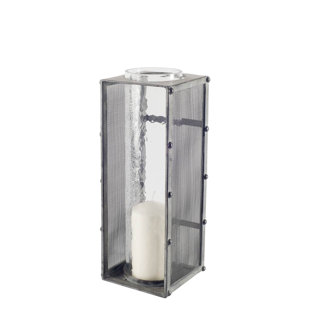 WILLISTON FORGE 15'' H Metal Tabletop Hurricane