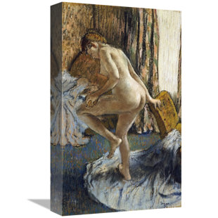 VAULT W ARTWORK After The Bath On Canvas by Edgar Degas Print
