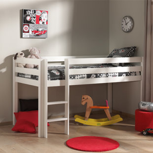 VIPACK Pino European Single (90 x 200cm) Mid Sleeper Loft Bed