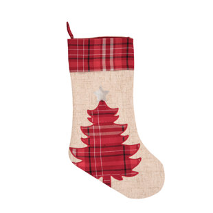 STEELSIDE™ Plaid Christmas Tree Stocking