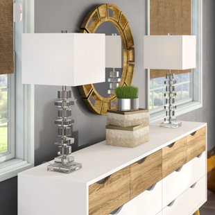 EVERLY QUINN Maariyah Crystal Table Lamp (Set of 2)