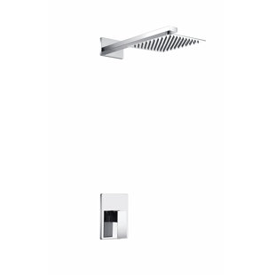 KUBE BATH Aqua Piazza Complete Shower System with Rough in-Valve