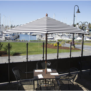 HEININGER HOLDINGS LLC 9' Classic Wood Market Umbrella