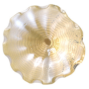 DOVECOVE Handmade Traditional Abstract Wall Decor on Glass