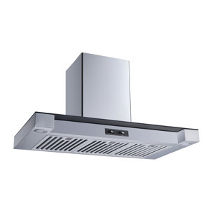 WINFLO 36" 282 CFM Convertible Wall Mount Range Hood in Stainless Steel