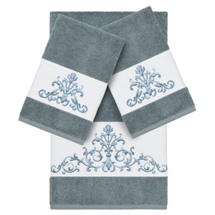 LINUM HOME TEXTILES Embellished 3 Piece Towel Set