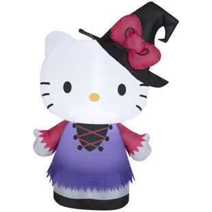 GEMMY INDUSTRIES Airblown Hello Kitty as Witch SM Sanrio Inflatable