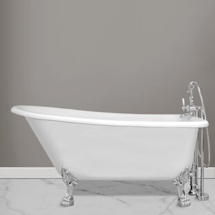 JADE BATH 69" x 29" Clawfoot Soaking Bathtub