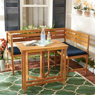 GRACIE OAKS Vana Balcony 2 Piece Sectional Seating Group with Cushions