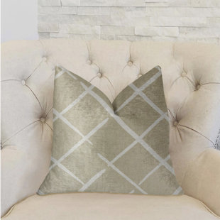 PLUTUS BRANDS Davinci Luxury Square Pillow Cover & Insert