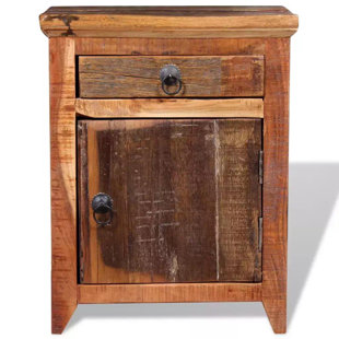 MILLWOOD PINES Tinker Nightstand Solid Acacia Reclaimed Wood
