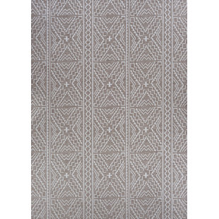 UNION RUSTIC Temple Cloud Brown Indoor/Outdoor Rug