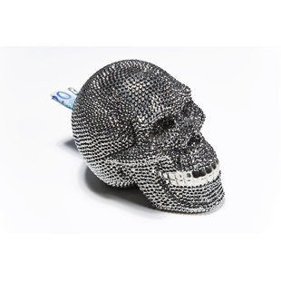 KARE DESIGN Spardose Skull Crystal Silver