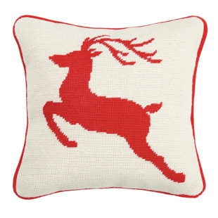 MISTLETOE AND CO. Reversible Throw Pillow