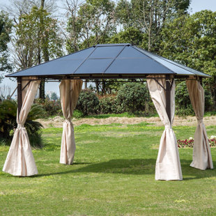 DAKOTA FIELDS 3.7m x 3m Metal Patio Gazebo