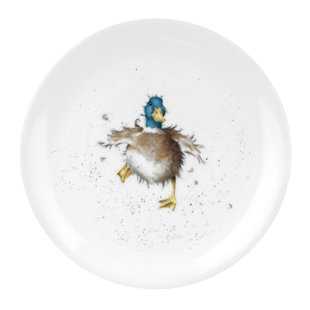 Royal Worcester Wrendale Designs Single Waddle and A Quack (Duck) Fine Bone China 8" Salad Plate