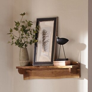 UNION RUSTIC Hirohisa Cottage Beach House Design Wall Mounted Mantel Shelf With An Open Shelf