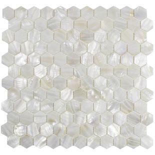 CNK TILE Arctic 1" x 1" Seashell Mosaic Tile