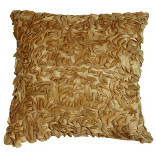 VIOLET LINEN Silky Abstract Embroidered Pillow Cover