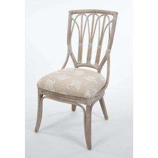 ALEXANDER & SHERIDAN INC. Genuine Leather Upholstered Side Chair (Set of 2)