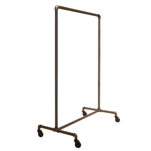 REBRILLIANT Arkansas 51'' Metal Rolling Clothing Rack