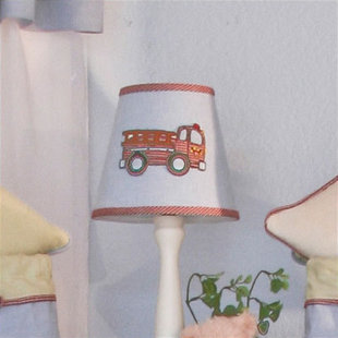 BRANDEE DANIELLE Fire Engine 7'' H Cotton Empire Lamp Shade
