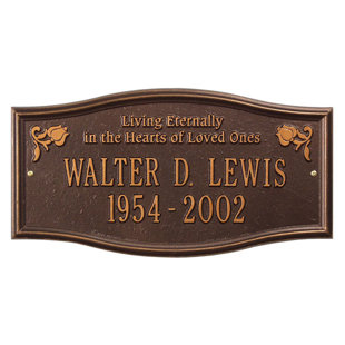 WHITEHALL PRODUCTS Alexandria 'Living Eternally' Memorial Plaque