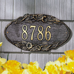 WHITEHALL PRODUCTS 1-Line Wall Address Plaque