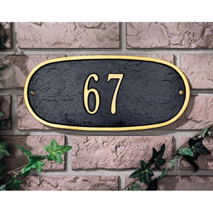 WHITEHALL PRODUCTS Oval Standard Wall Address Plaque